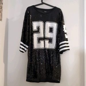 29 Jersey Sequins Dress